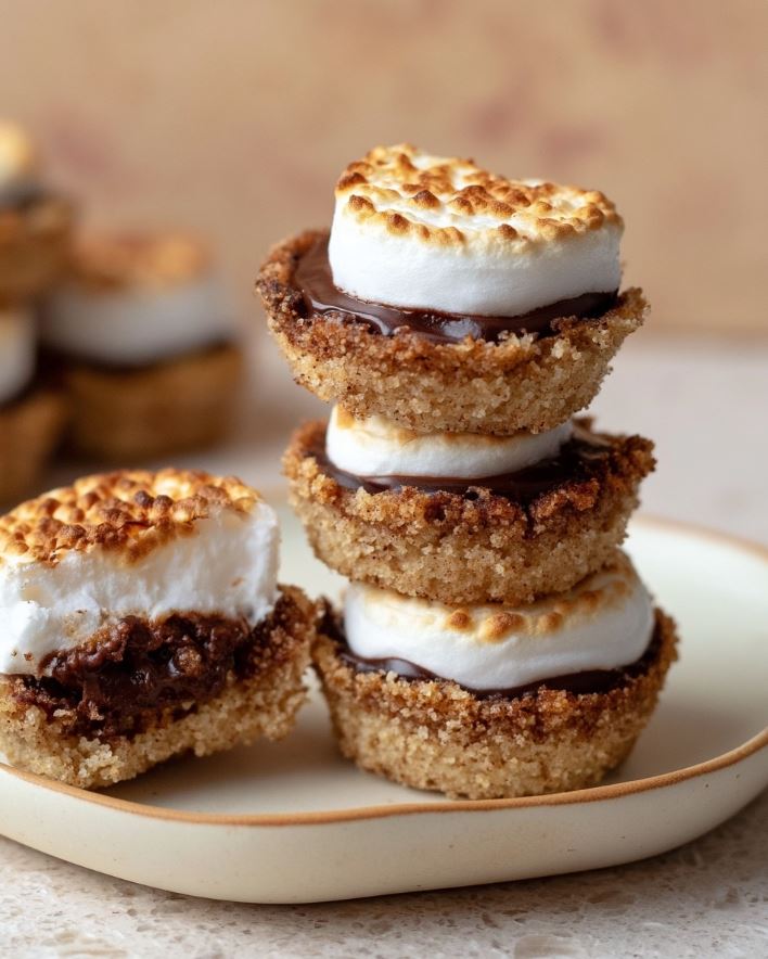 Gooey Keto S’mores Bites With a Toasted Crust