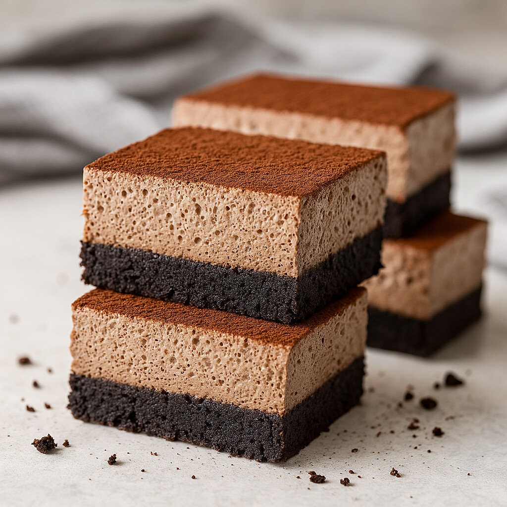Decadent Keto Chocolate Mousse Brownies 13