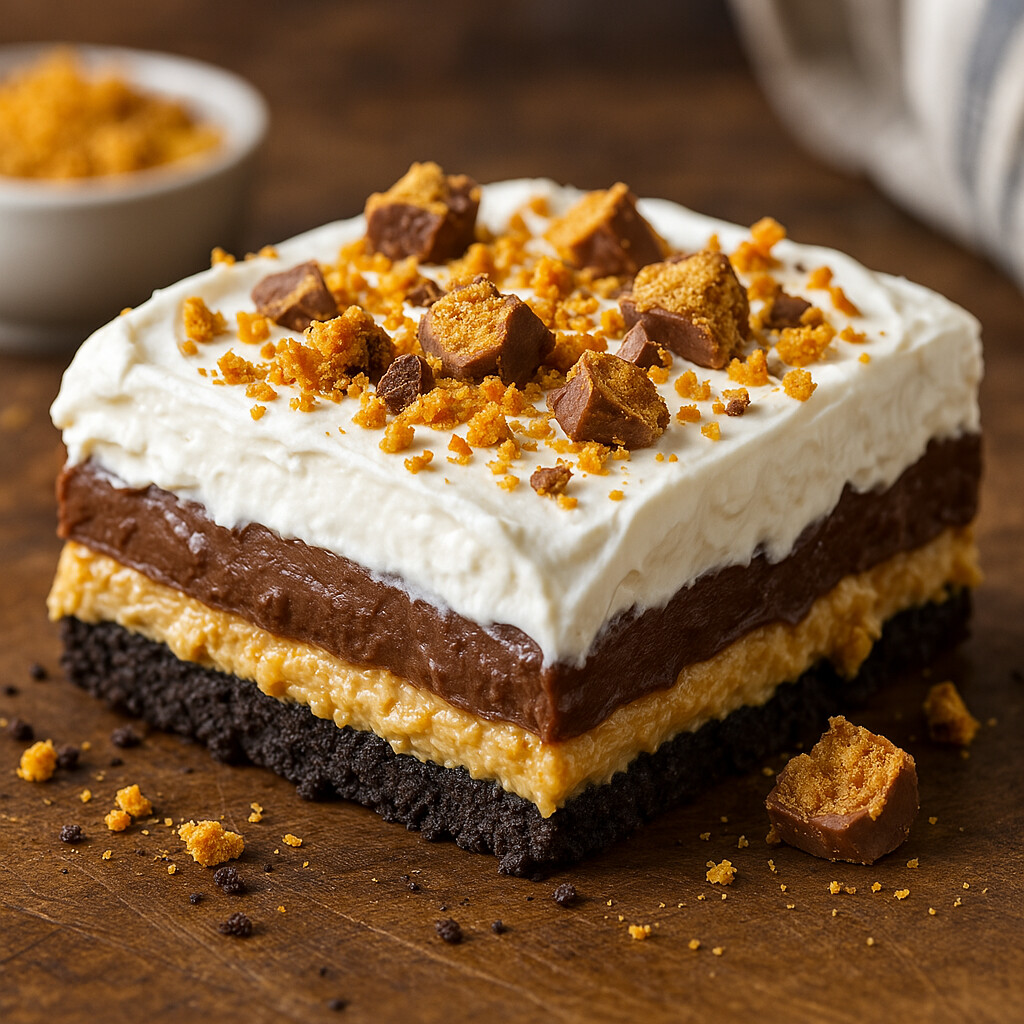 Keto Chocolate Peanut Butter Lush ('Butterfinger' Inspired) 8