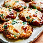 Keto Chicken Parmesan With a Serious Crunch Crispy Baked Low-Carb Chicken Parmesan 01