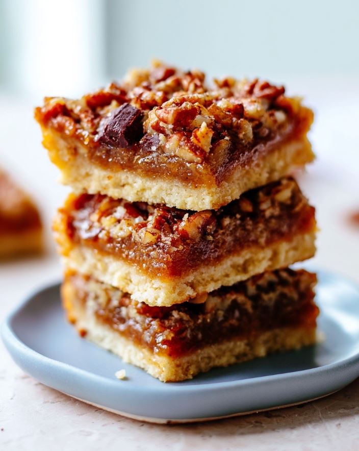 Thick and Gooey Keto Pecan Pie Bars