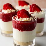 Easy Keto No-Bake Strawberry Cheesecake Jars