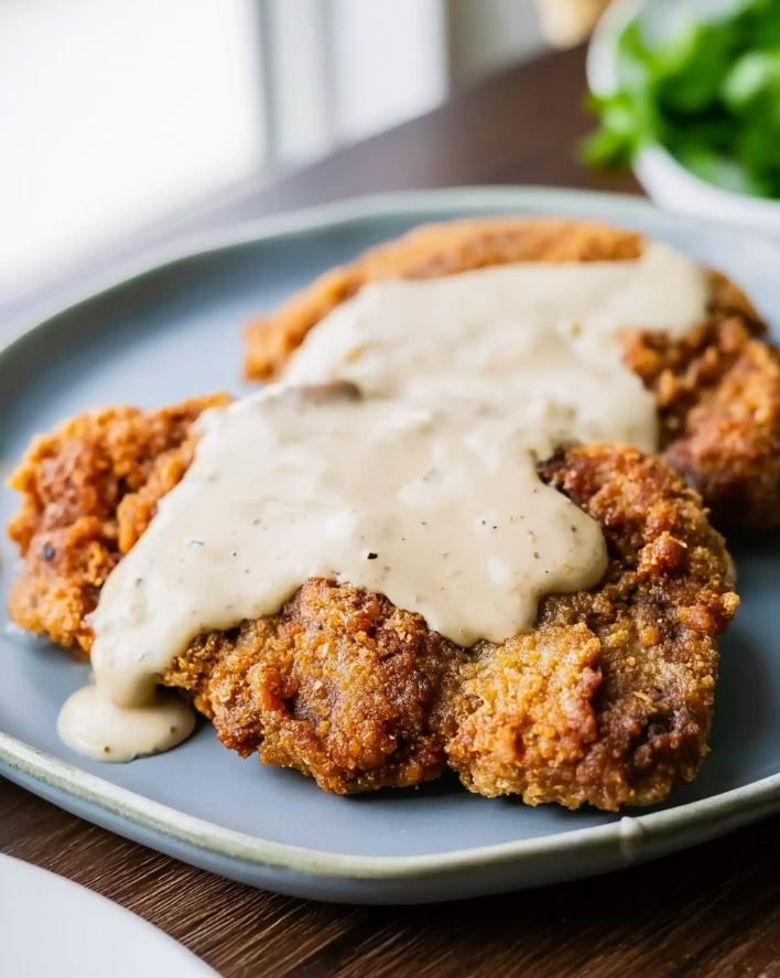 Crispy Diner-Style Keto Chicken Fried Steak