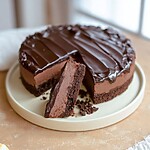 Keto Chocolate Brownie Mousse Cake 01