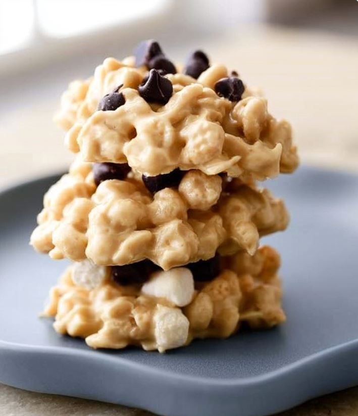 Crisp Keto No Bake Peanut Butter Cookies