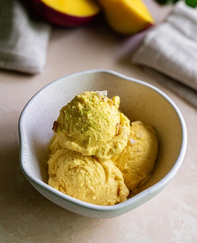 Soft & Scoopable Keto Mango Ice Cream Recipe