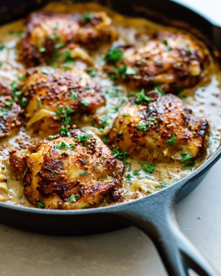 Keto Creamy Mustard Chicken Without the Dairy