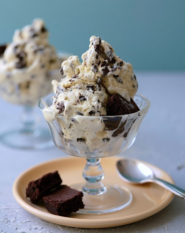 The Creamiest Keto Brownie Ice Cream