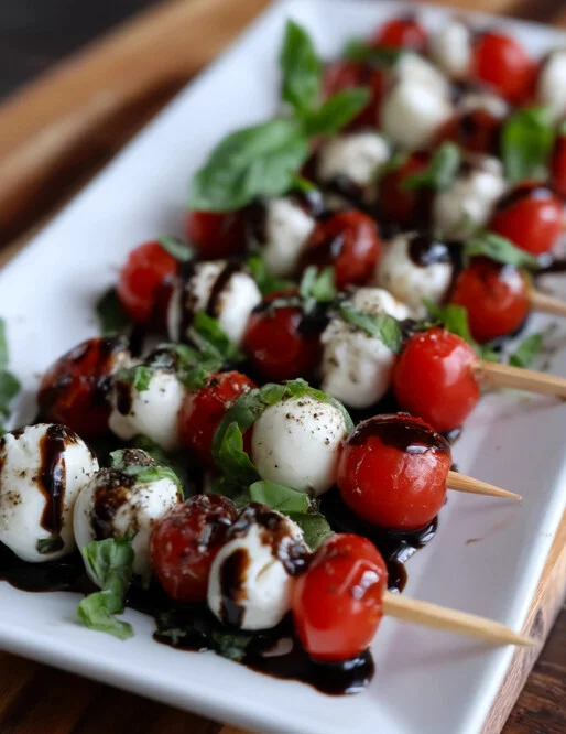 Simple Low-Carb Caprese Skewers - crisp