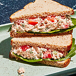 The Ultimate Healthy Tuna Sandwich Recipe: Creamy, Crunchy, and Mayo-Free Creamy Dill Tuna & Tomato Whole Wheat Sandwiches (1)