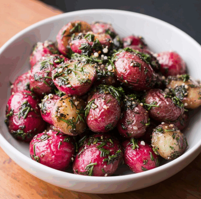 Brown Butter-Glazed Keto Roasted Radishes
