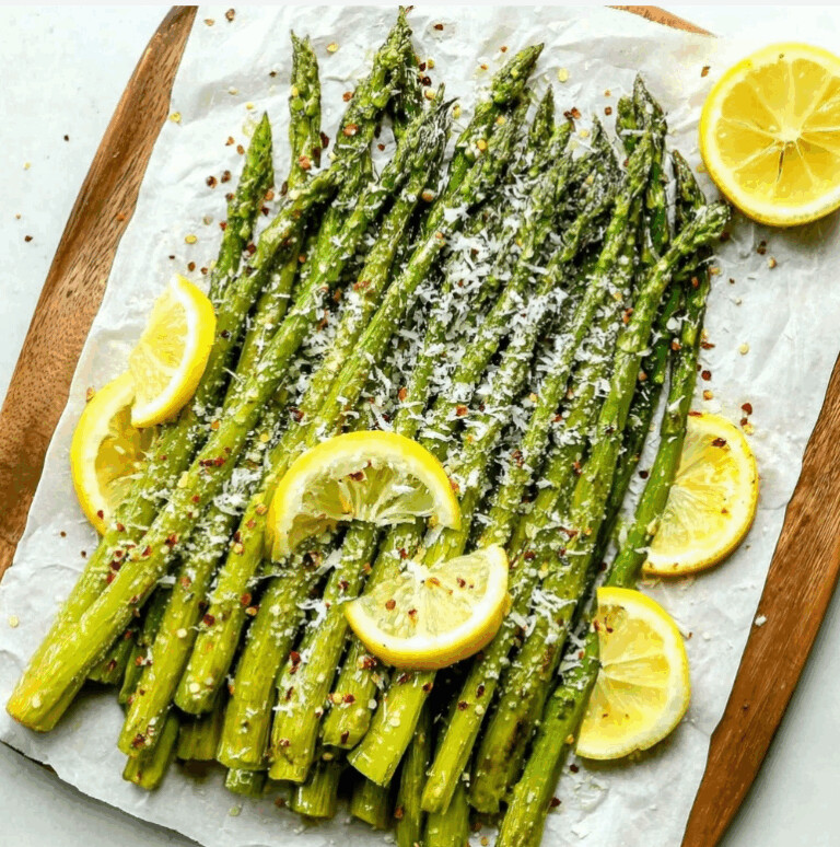 Crispy Low-Carb Roasted Garlic Lemon Asparagus (No More Soggy Stalks)