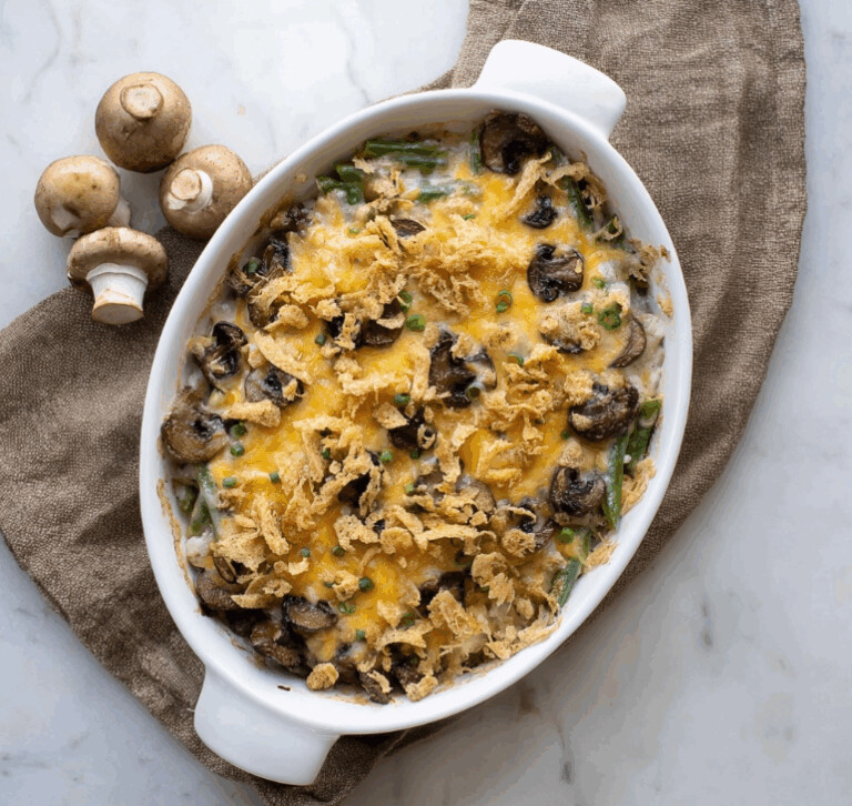 Ultimate Keto Green Bean Casserole Recipe (From Scratch)