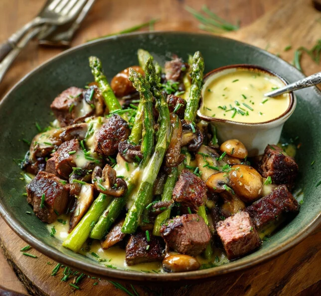 The Secret to Perfect Pan-Seared Sirloin and Asparagus: My Foolproof Béarnaise Sauce Recipe - crisp