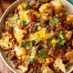 One-Pot Cheesy Ground Beef and Cauliflower 03