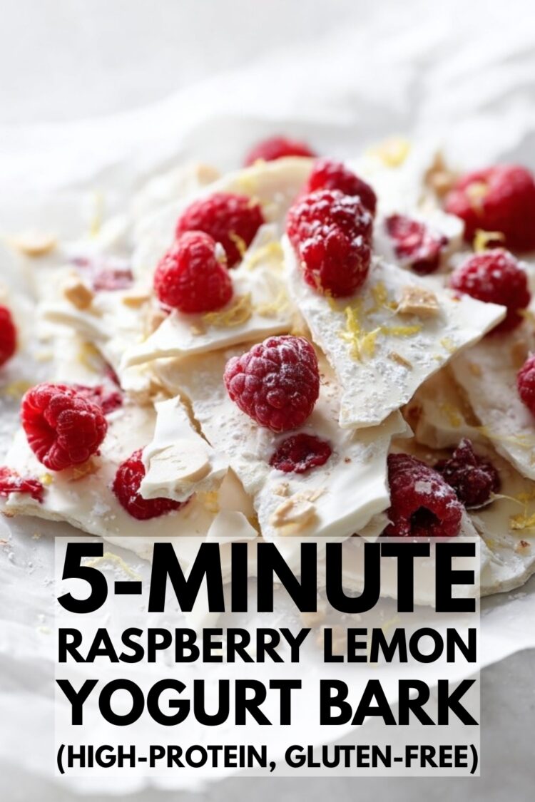 The Easiest Raspberry Lemon Yogurt Bark (A Healthy Treat!) - Food ...