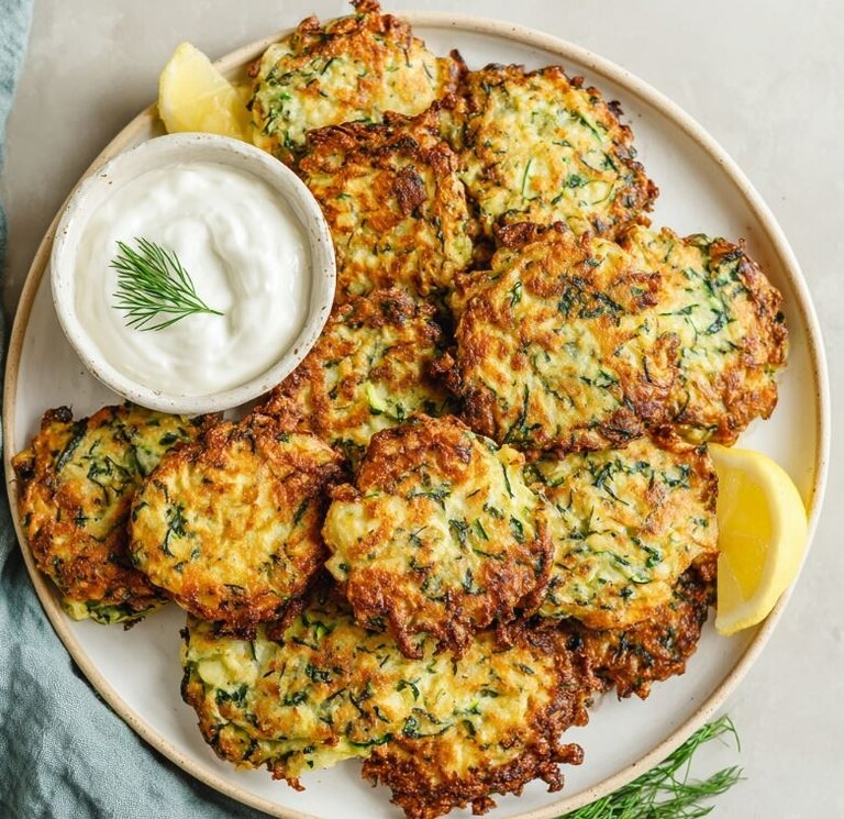 Mediterranean Baked Zucchini Fritters Without the Mess
