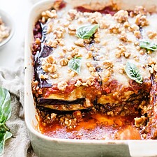 Layered Eggplant and Lentil Casserole